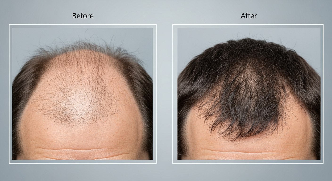 Hair regrowth progress