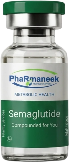 Illustrative Pharmaneek semaglutide vial